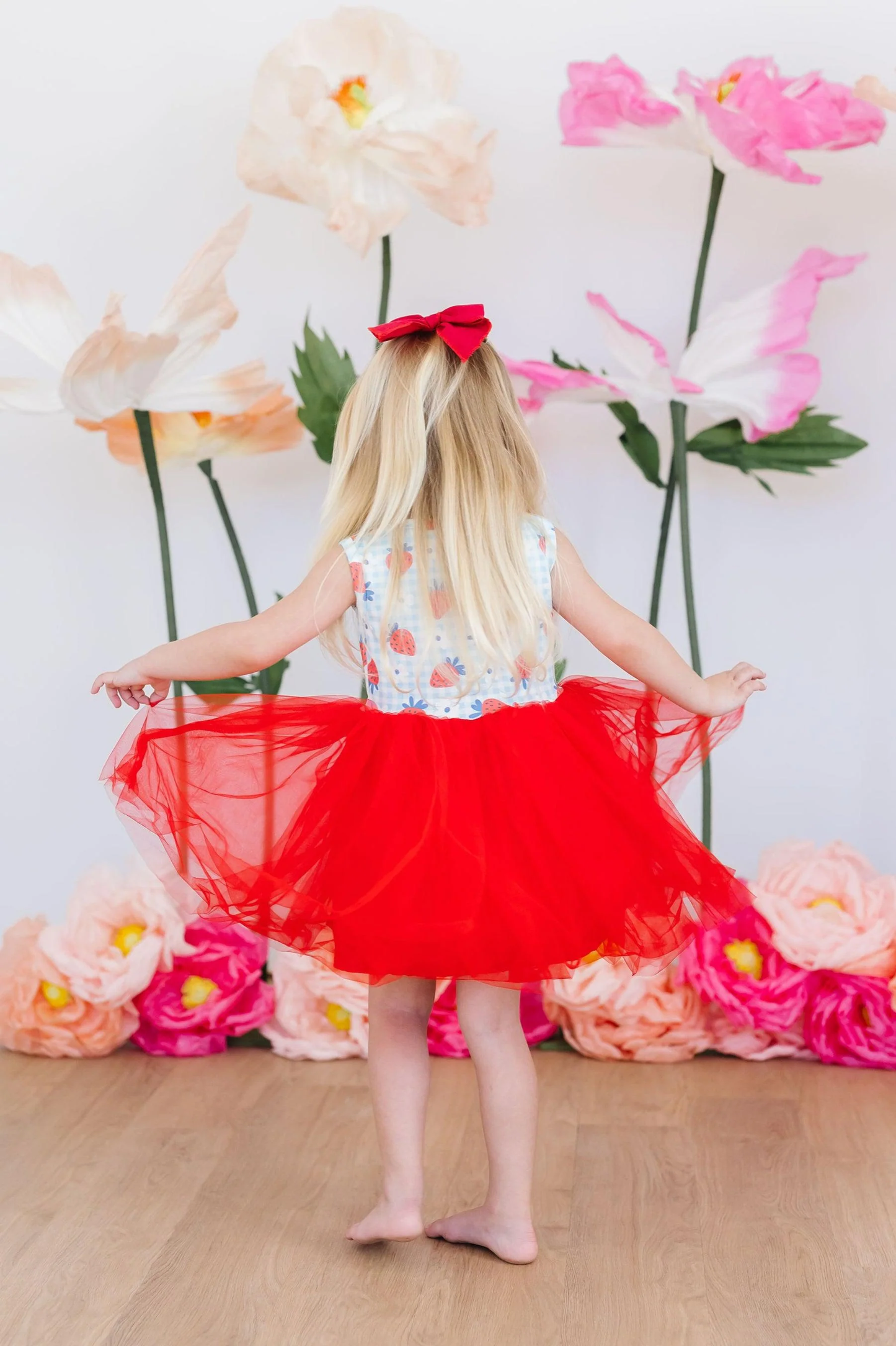 Summer Strawberries Tutu Dress