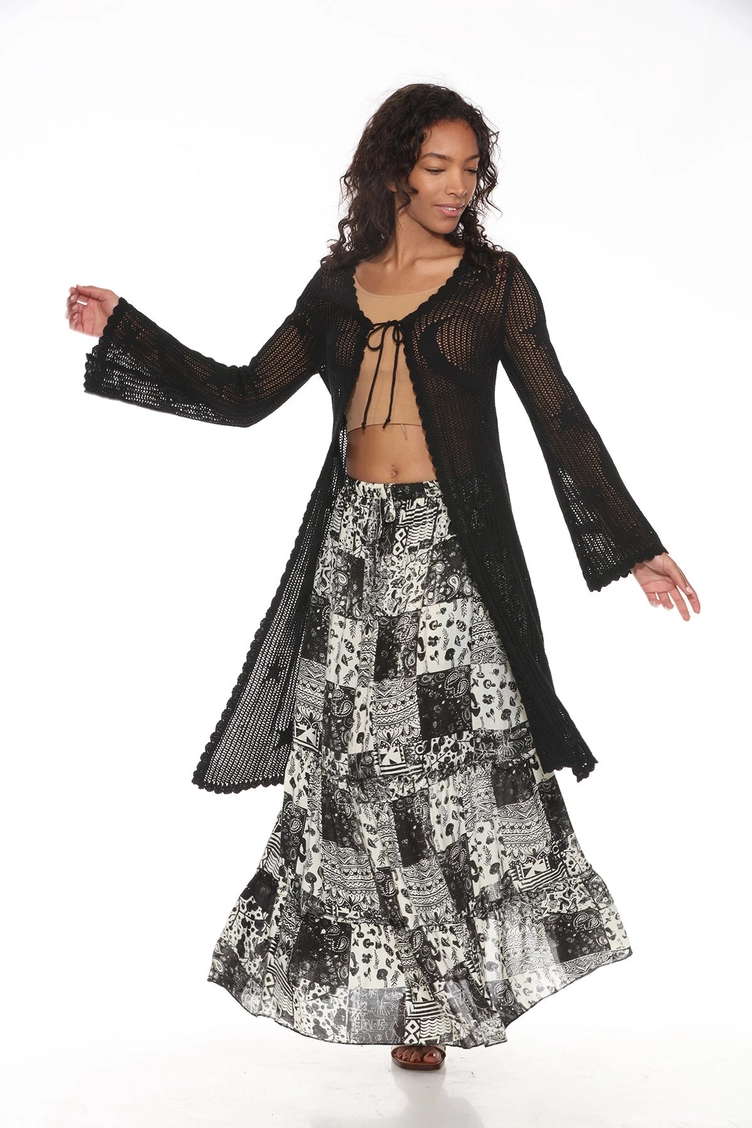 Celestial Lacy Longline Hoodie