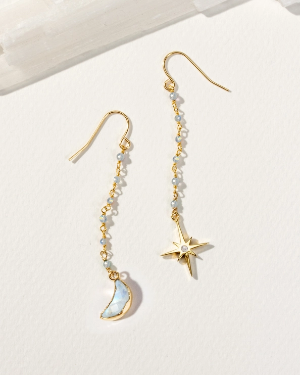 Celeste Mismatched Fishhook Earrings