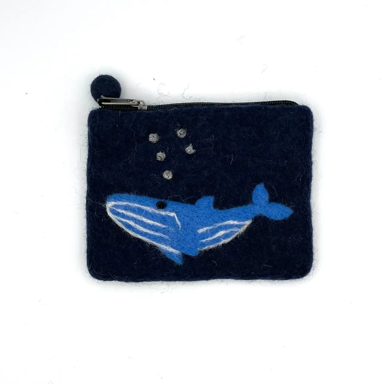 Blue Whale Felted Coin Purse