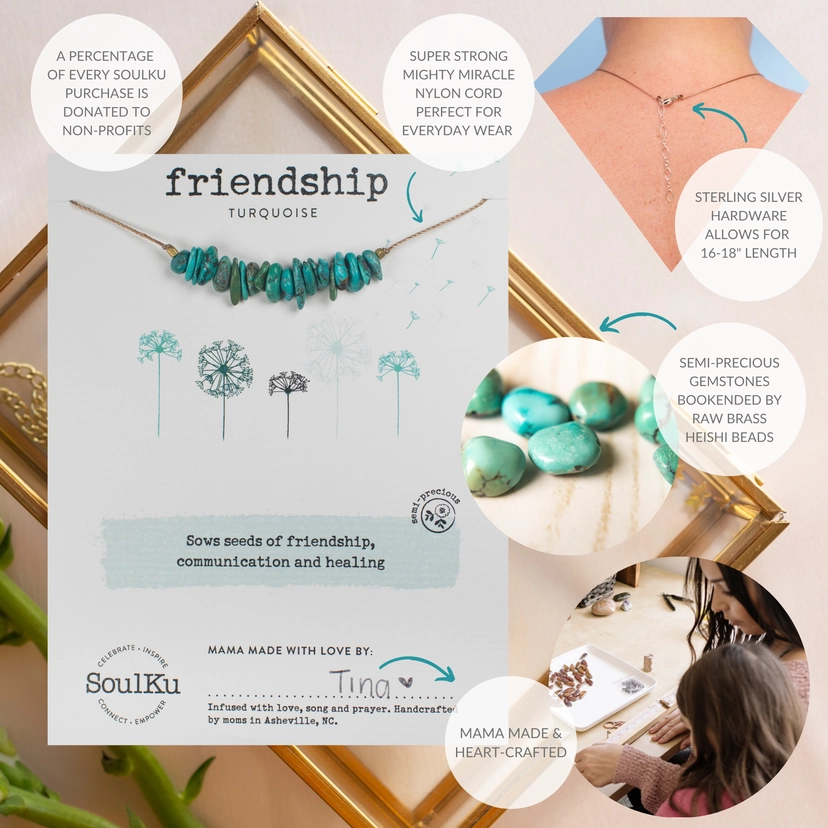 Seed Necklace - Turquoise for Friendship