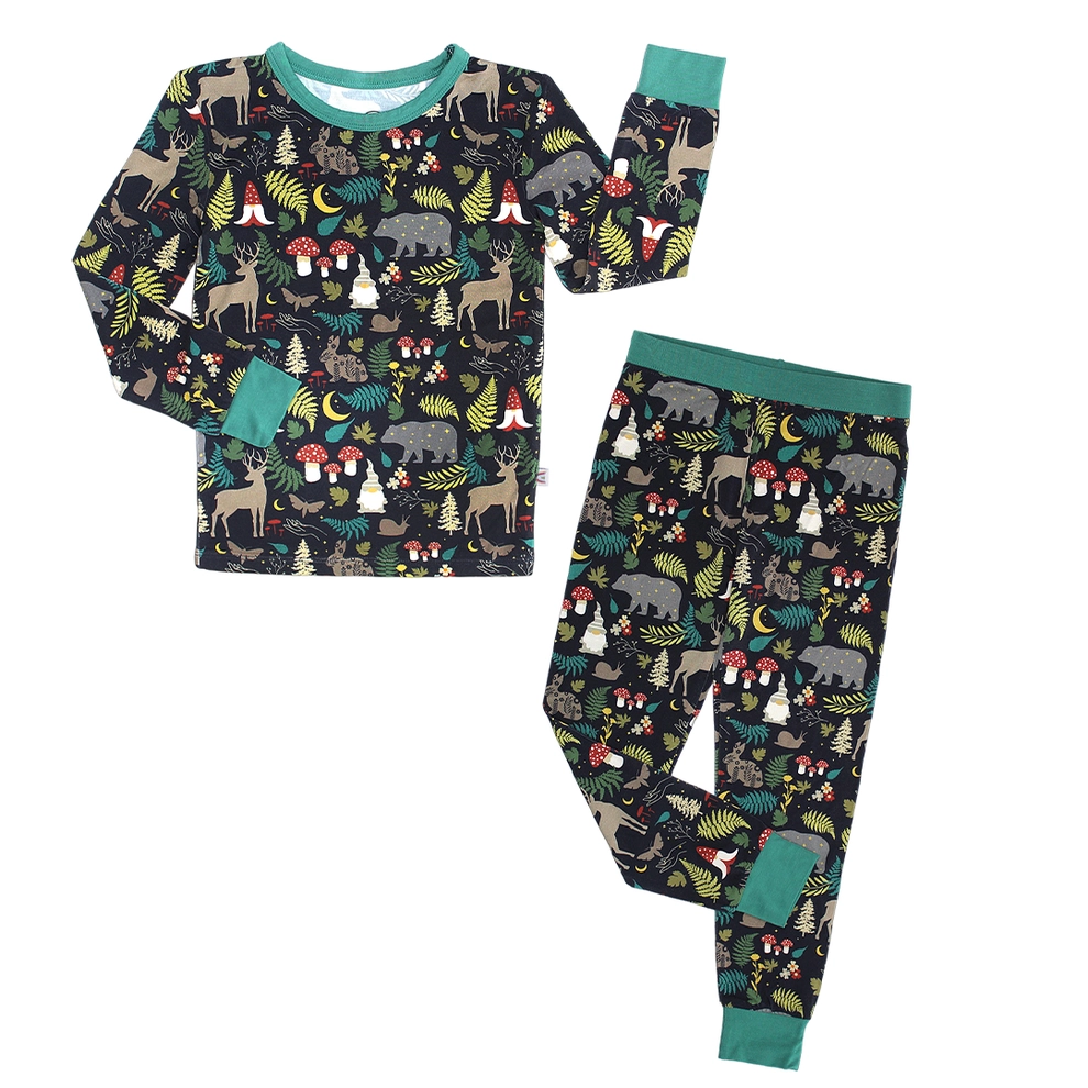 Night Forest Kids Bamboo Pajamas