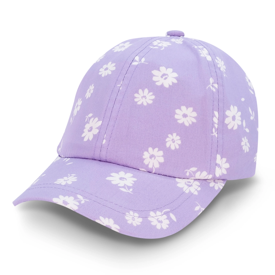 Kids Purple Daisy Baseball Cap