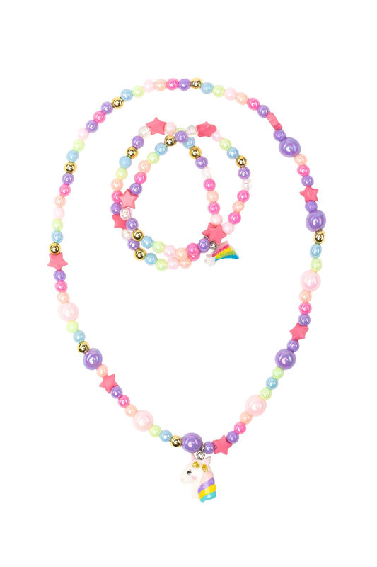 Cheerful Starry Unicorn Necklace Set