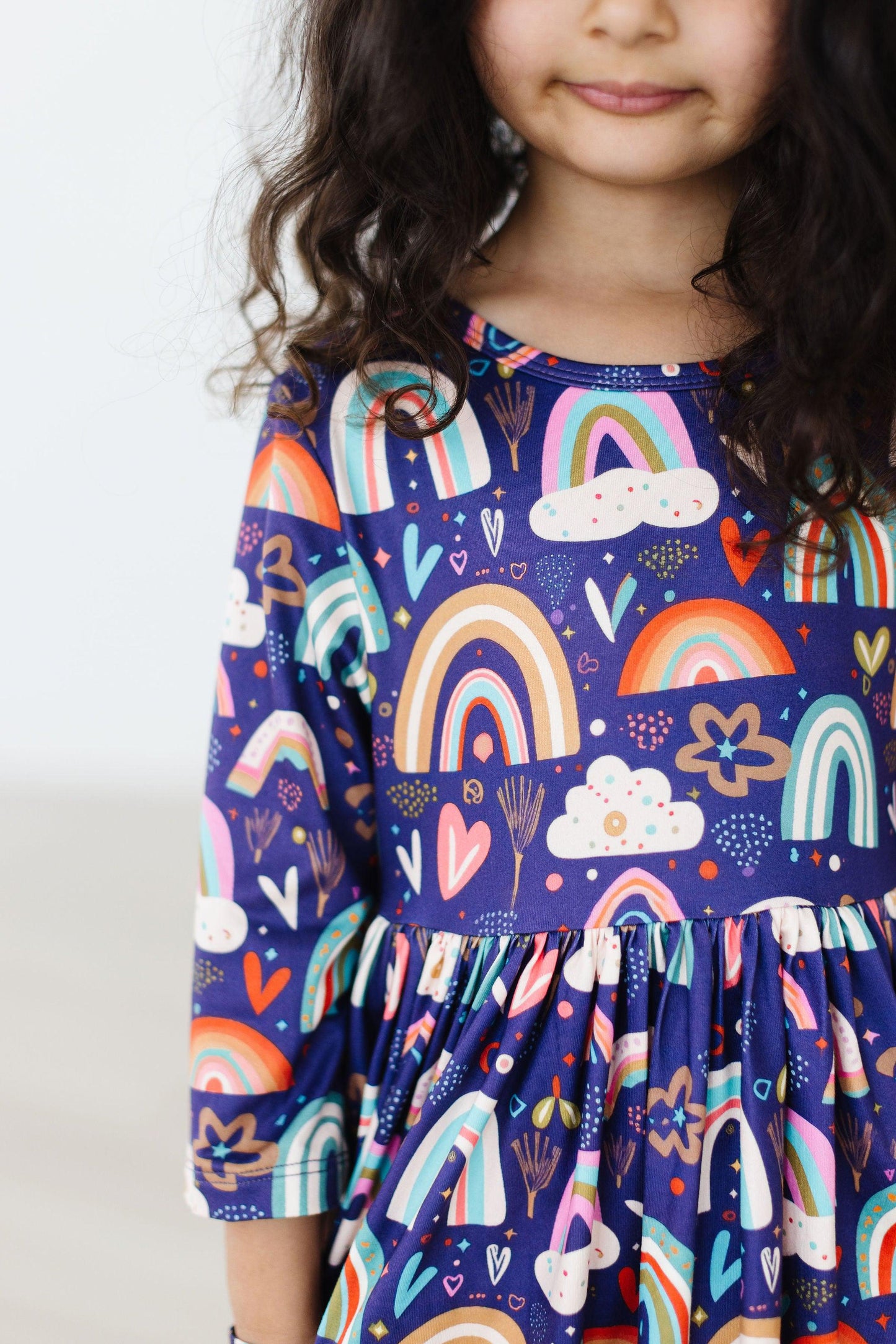 Girls Midnight Rainbow Twirl Dress