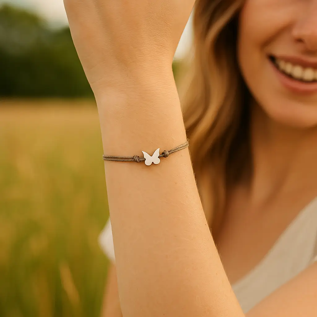 Brave Butterfly Wish Bracelet Blue