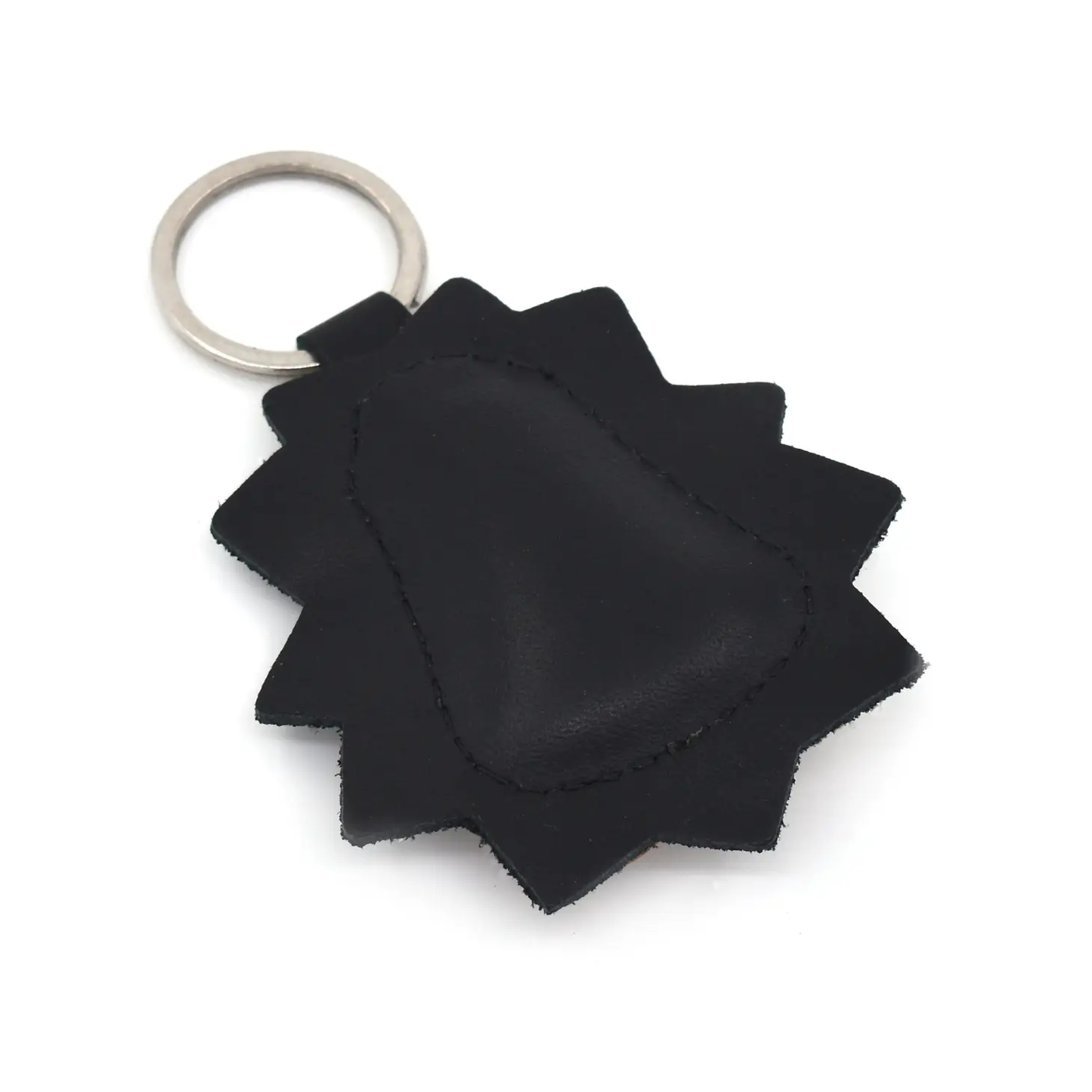 Cute Hedgehog Leather Keychain