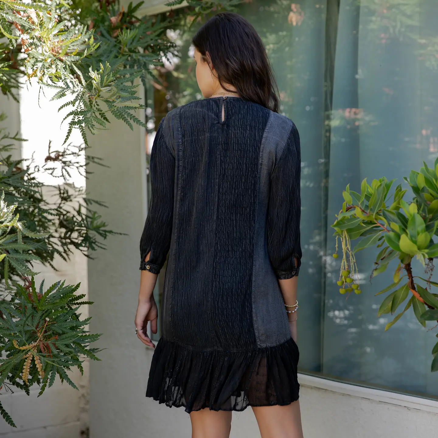 Boho Embroidered Babydoll Dress