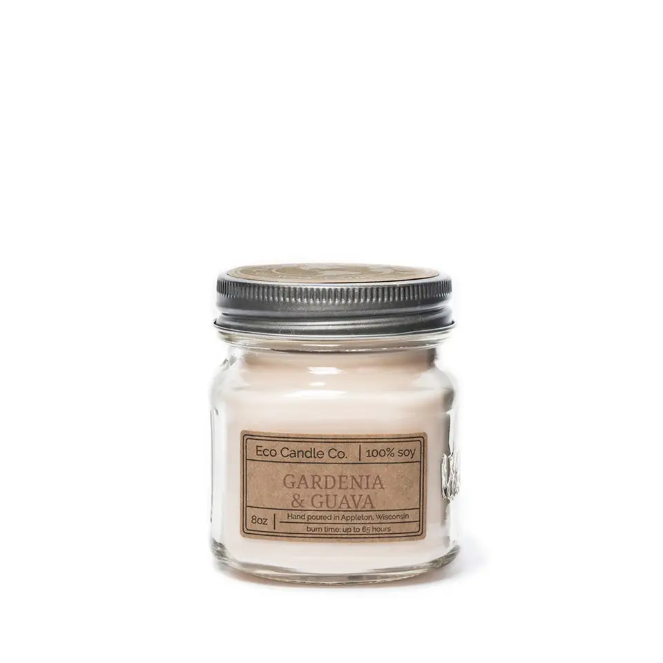 Mason Candle Gardenia Guava
