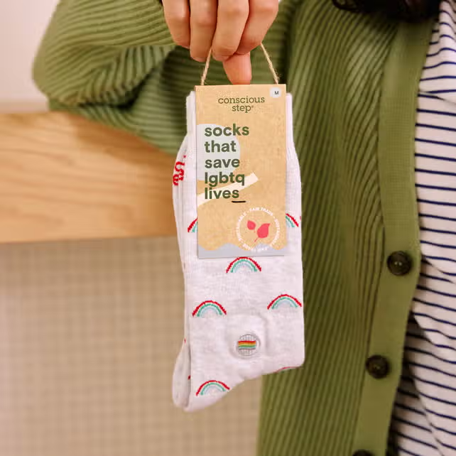 Socks That Save LGBTQ Rainbows