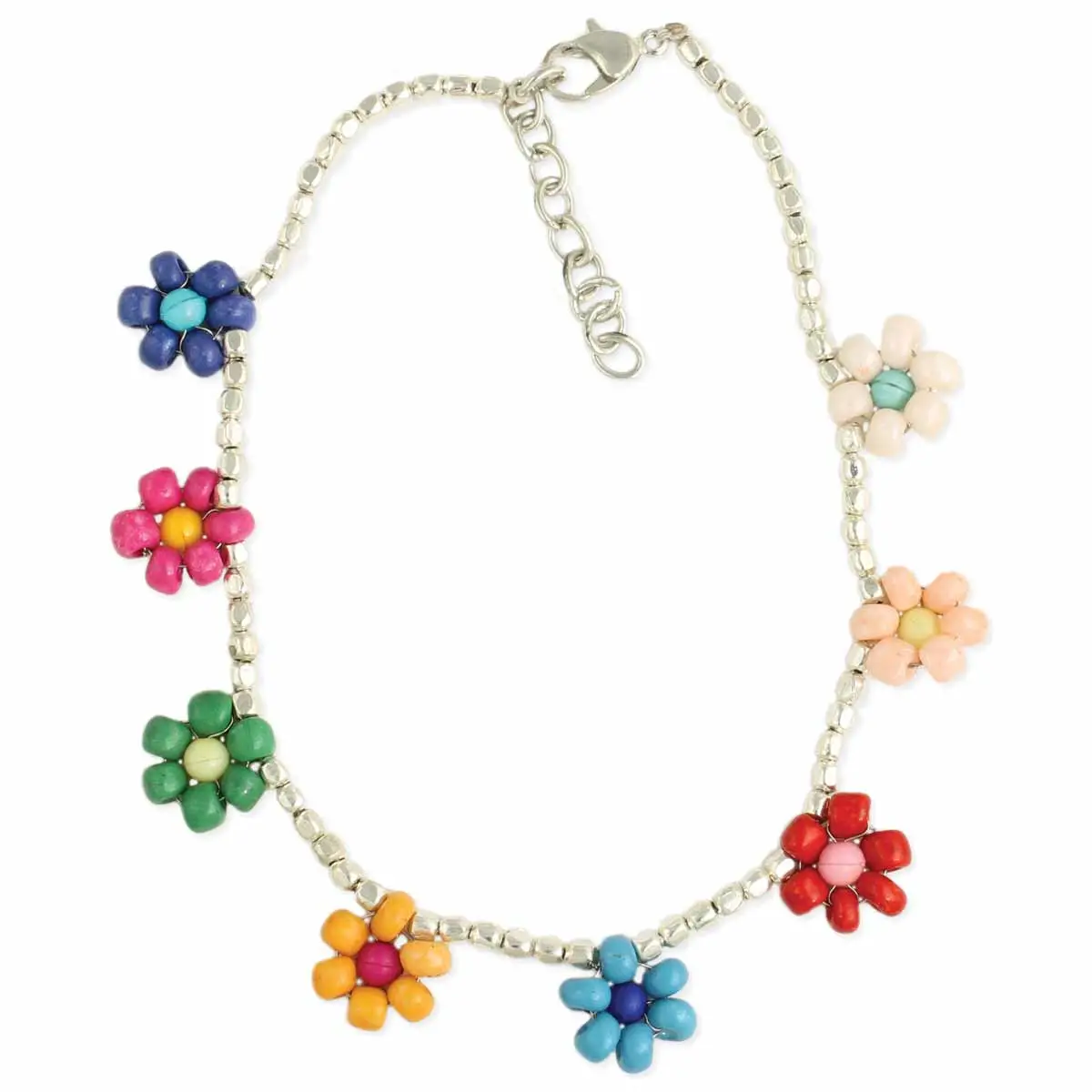 Anklet - Daisy Chain Flower Bead