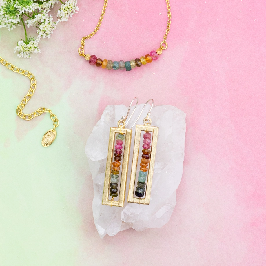Rainbow Bar Necklace