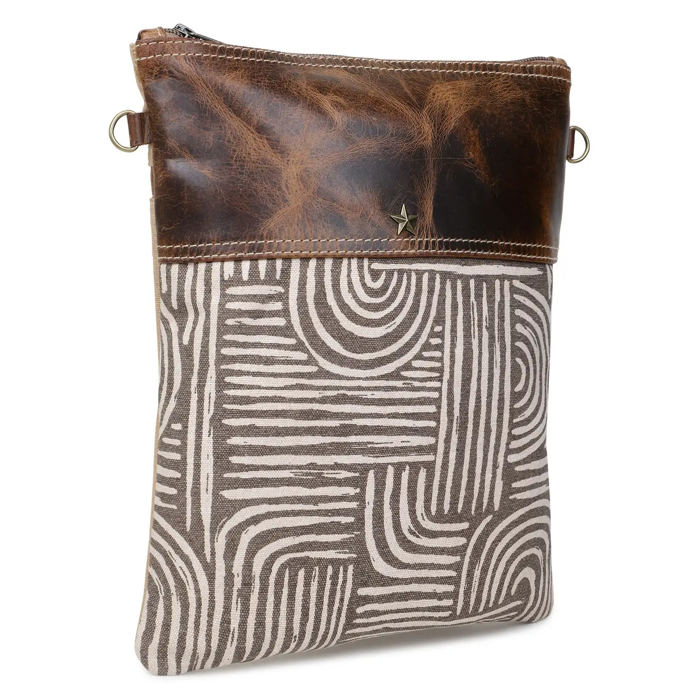 Women's Crossbody Bag - Geometric Swirls