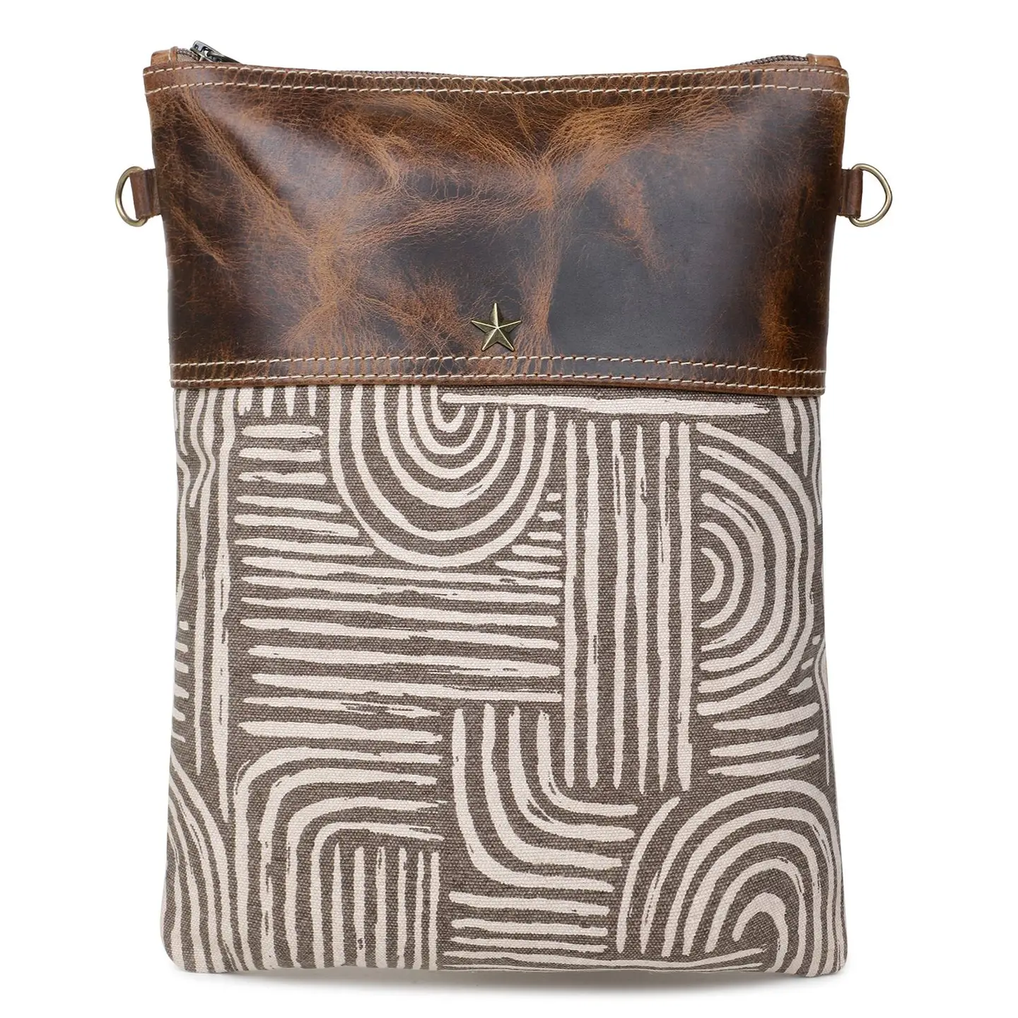 Women's Crossbody Bag - Geometric Swirls