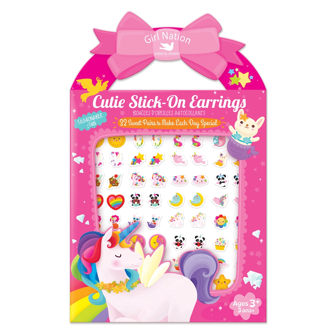 Stick on Earrings Unicorn Magic