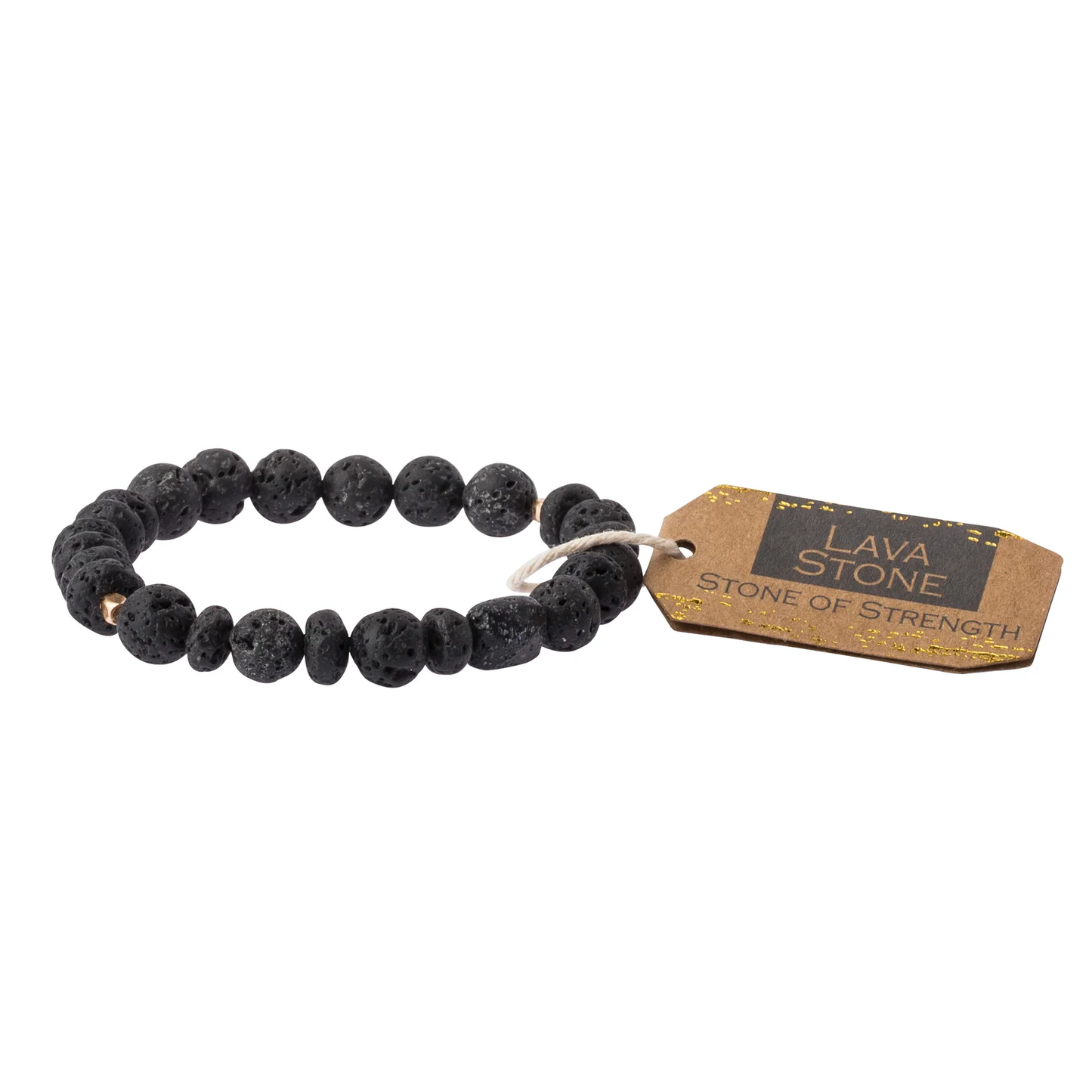 Stone Bracelet Lava Stone for Strength