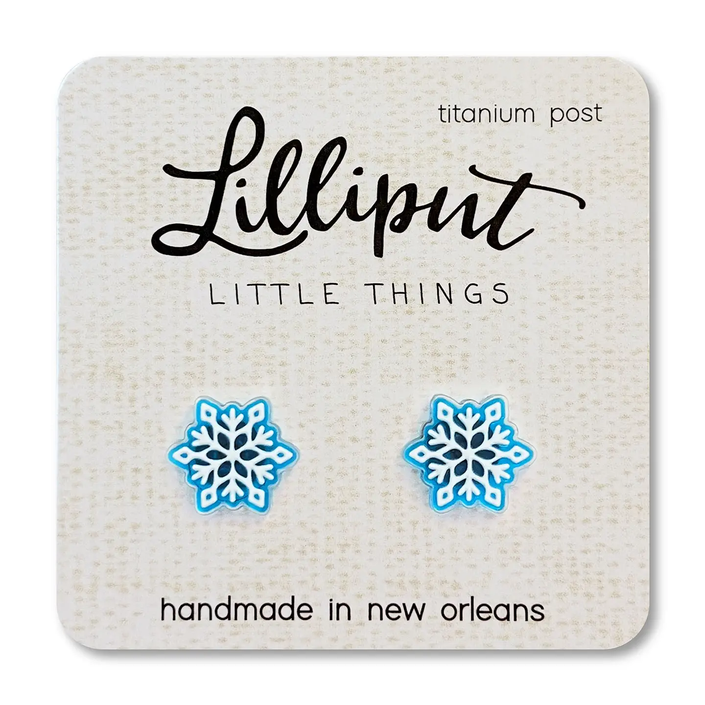 Snowflake Stud Earrings