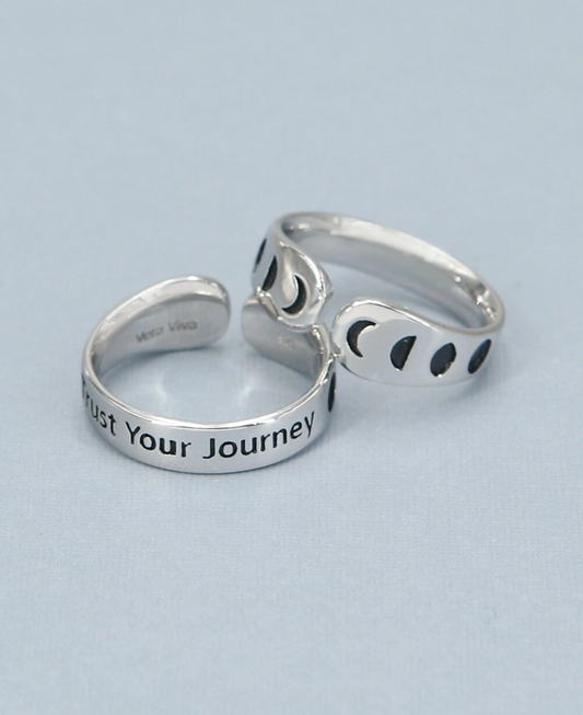 Trust Your Journey Moon Ph Ring