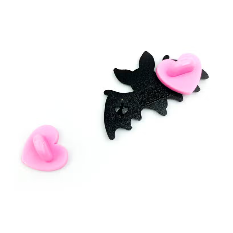 Can't Sleep Bat Enamel Pin