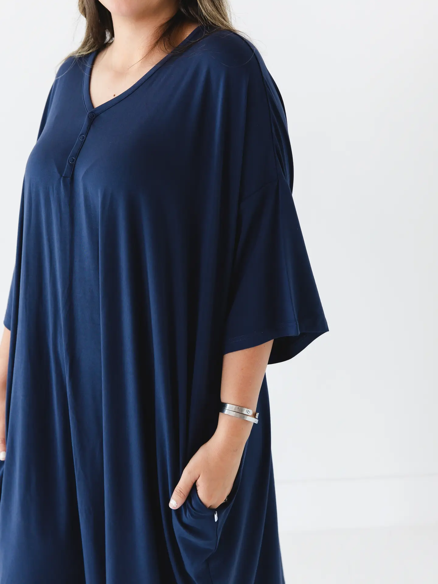 Solid Bamboo Muumuu Nightgown