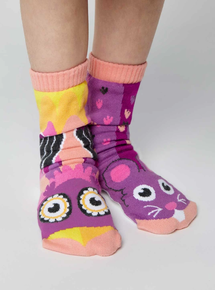 Pals Kids Socks Owl Mouse
