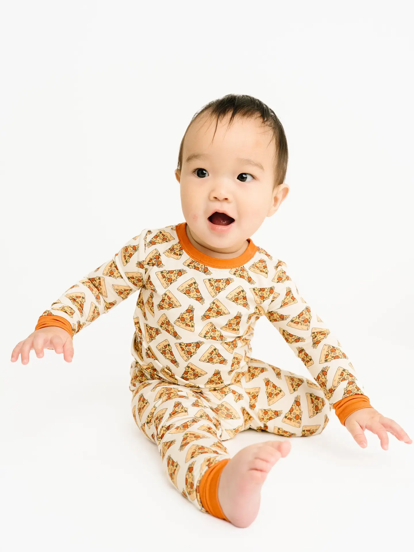 Kids Pizza Please Bamboo Pajamas