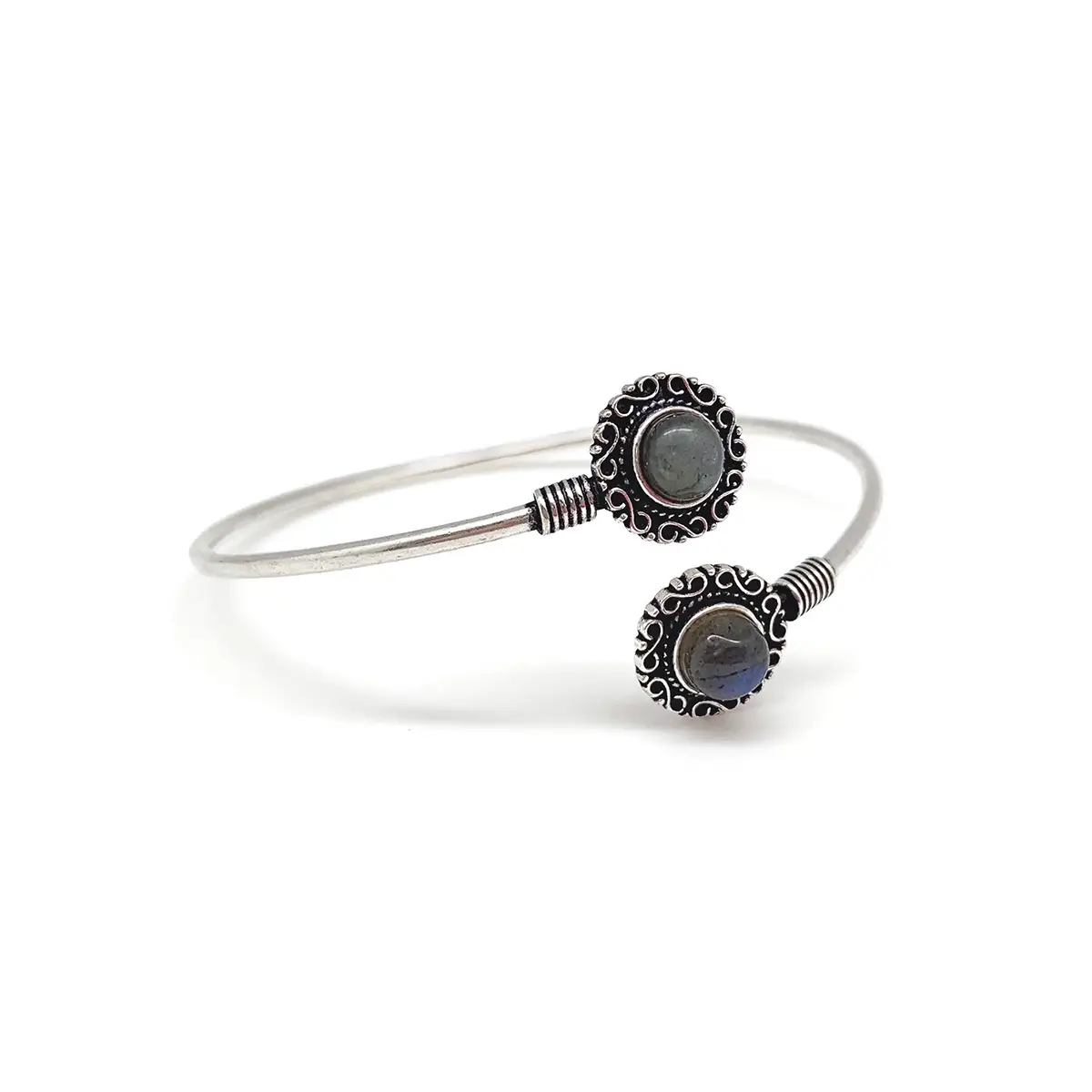 Tanvi Cuff Bracelet Silver Bangle