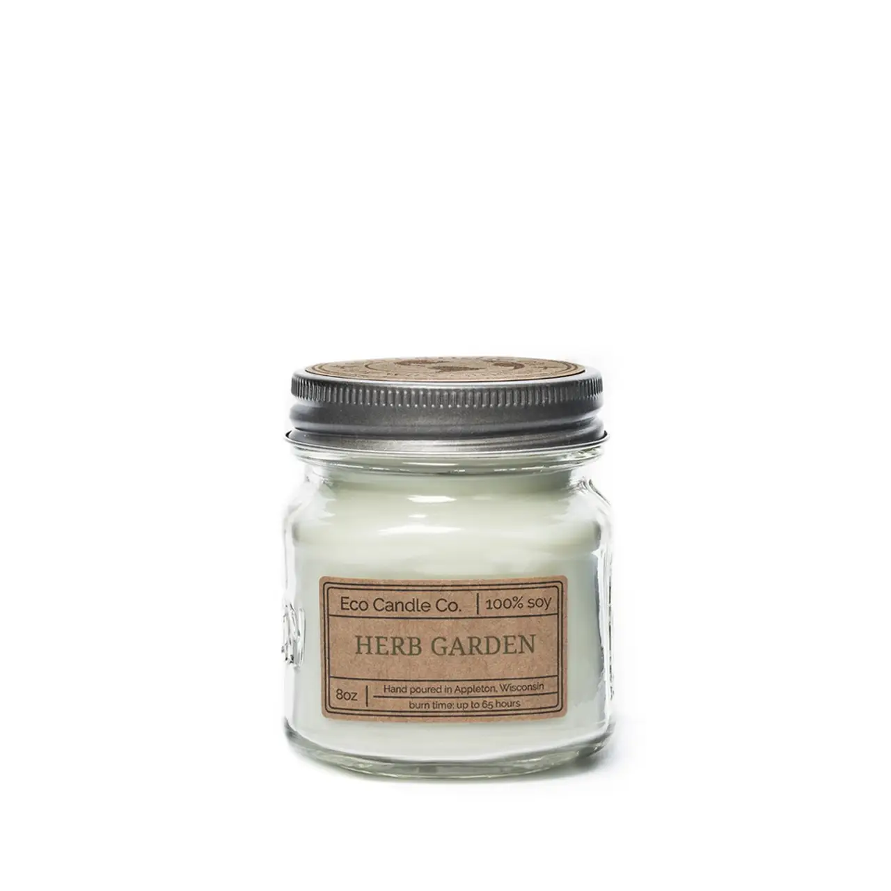 Mason Candle Herb Garden