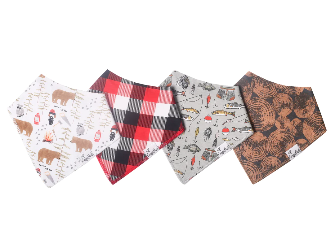 Lumberjack Baby Bib Set 4pk