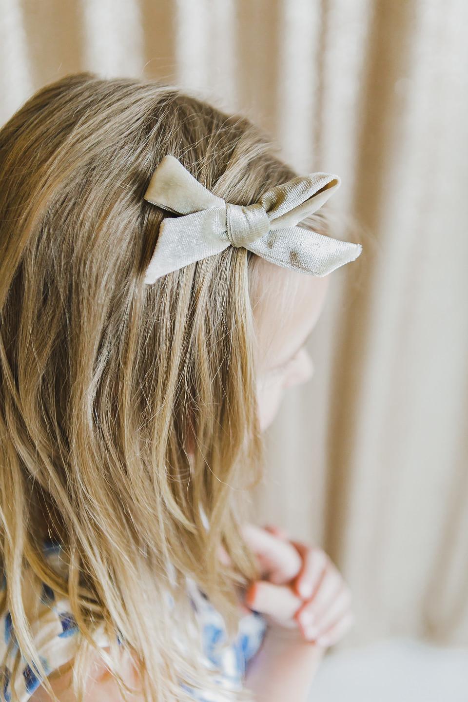 Velvet Bow Hair Clip
