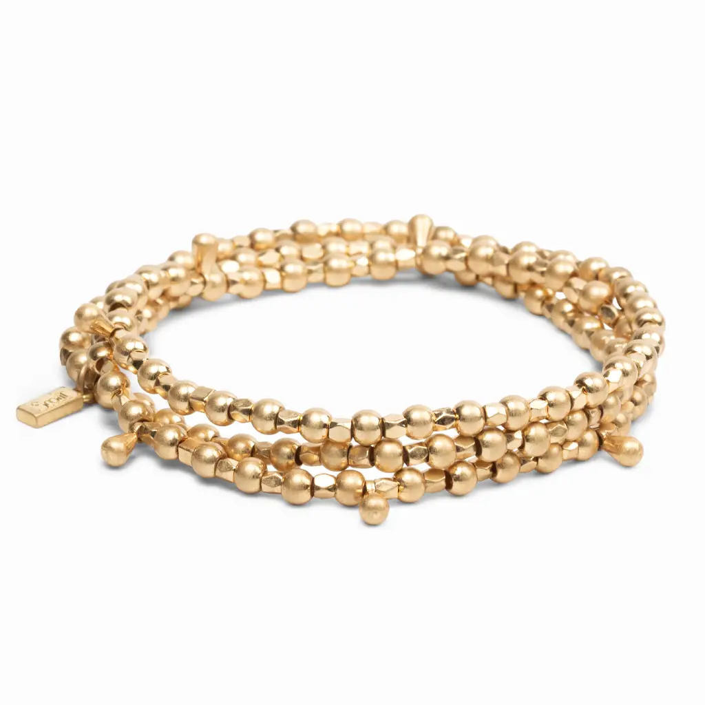 Metal Wrap Necklace/Bracelet/Anklet Classic Gold