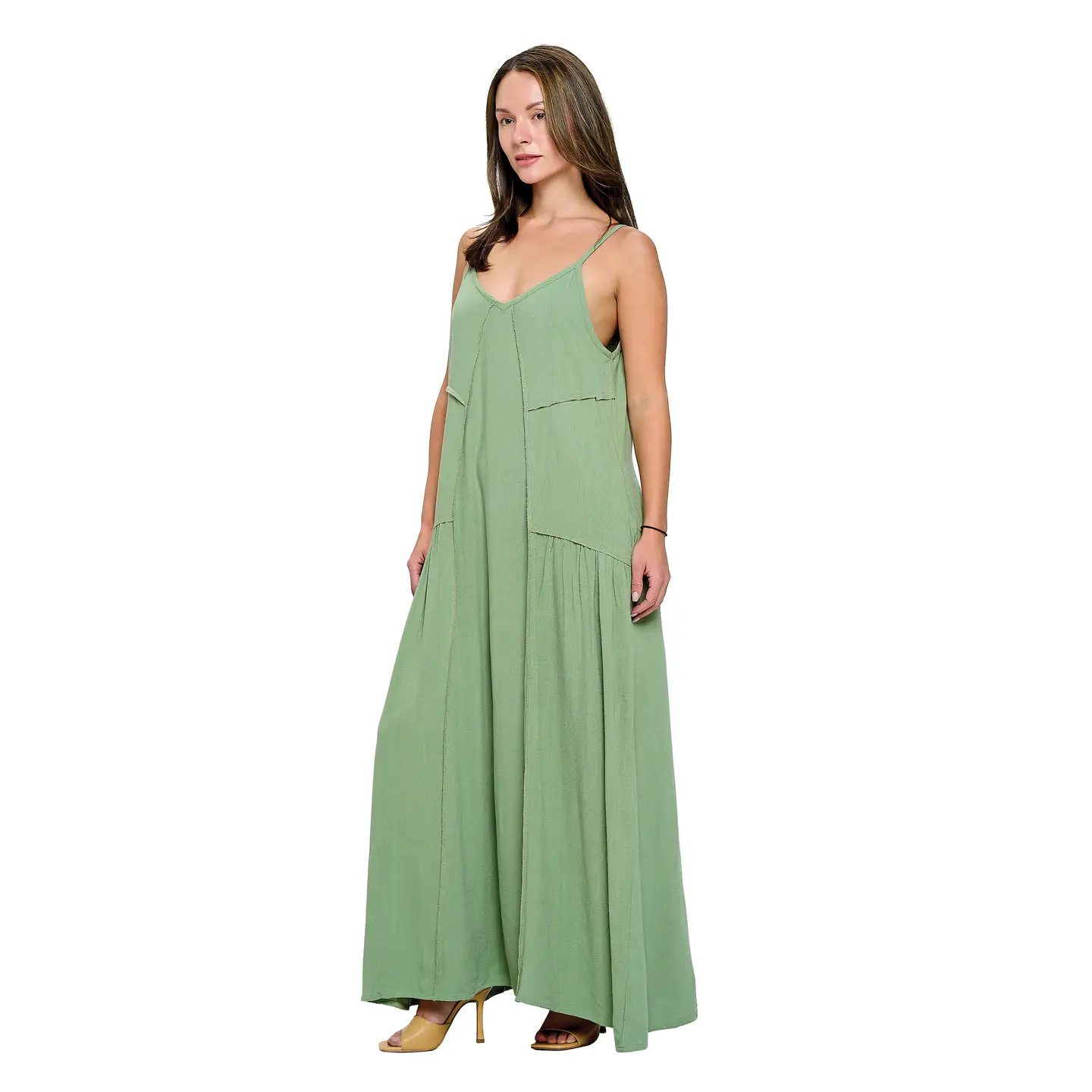 Boho Linen Maxi Dress