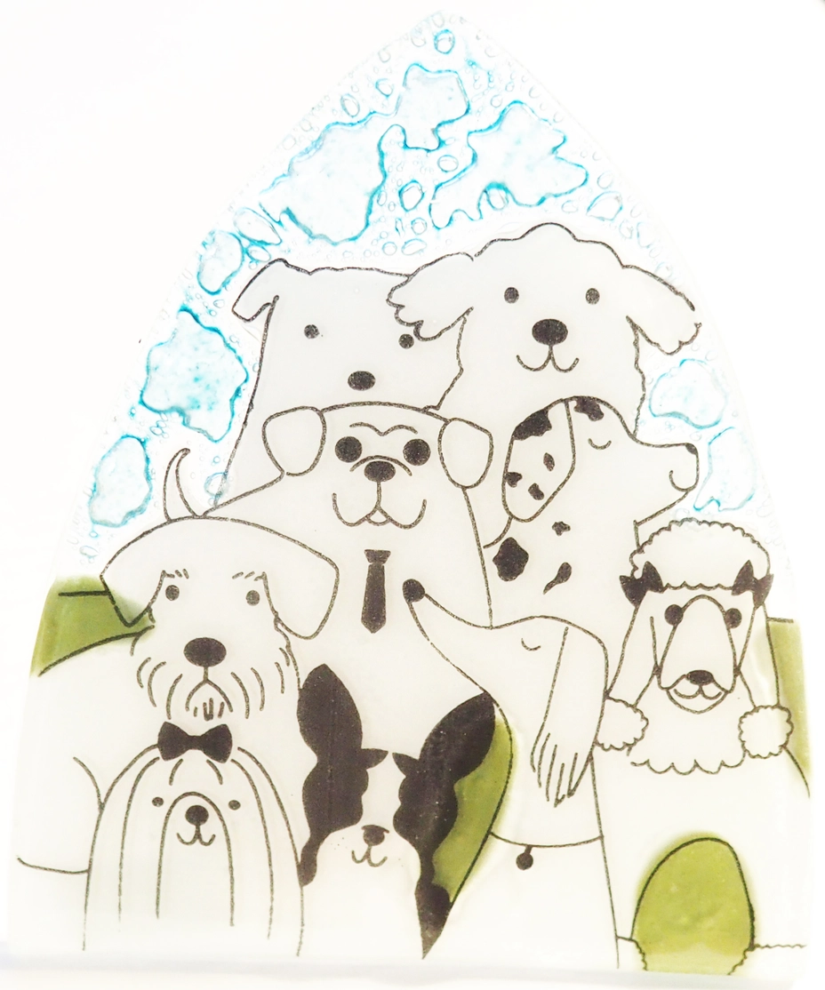 Pack of Dogs Glass Nightlight