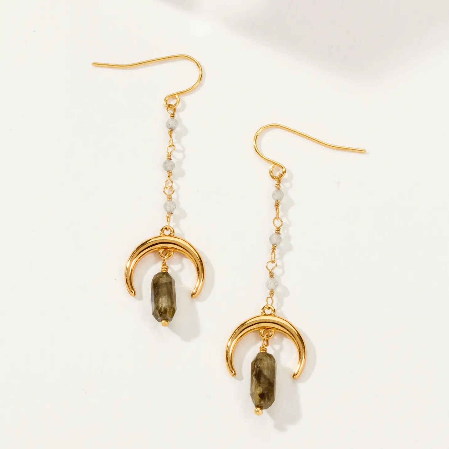 Moon Goddess Earrings Labradorite