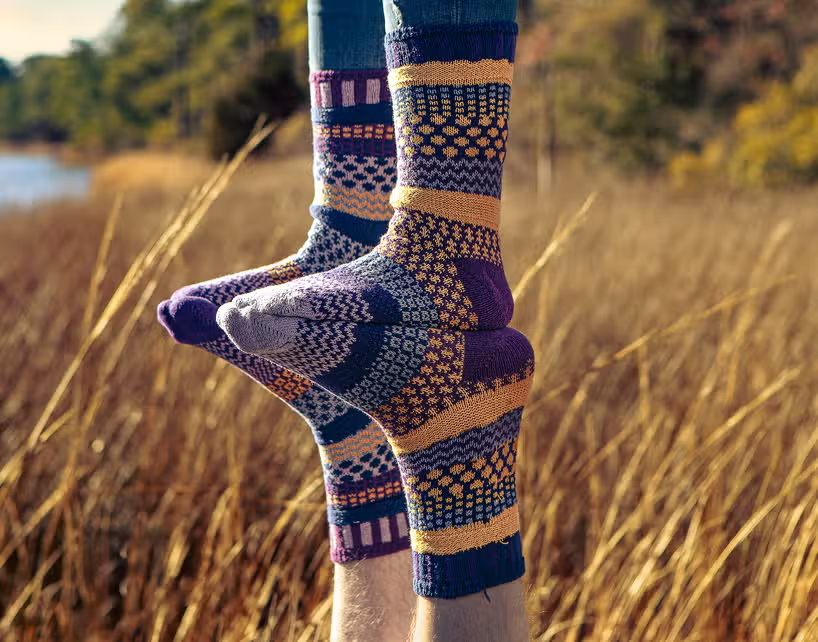 Purple Rain Crew Socks
