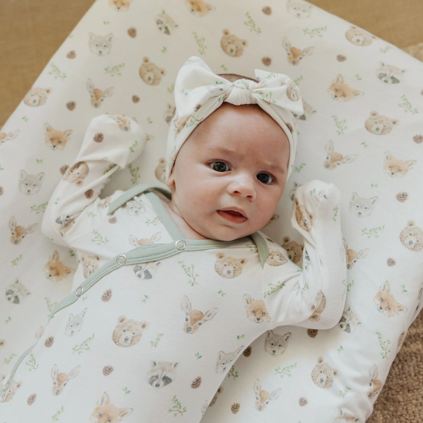 Wilder Newborn Knotted Gown