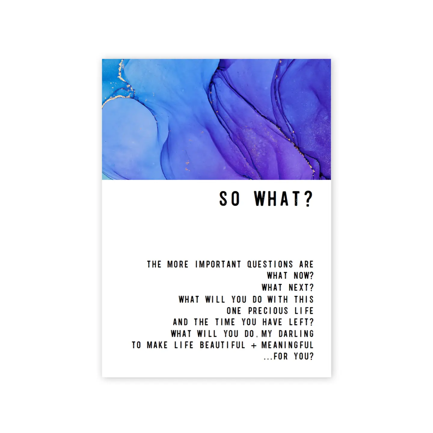So What? Greeting Card