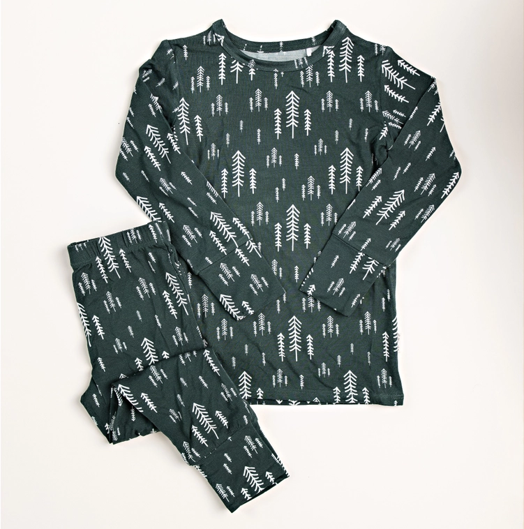 Kids Bamboo Pajamas Trees