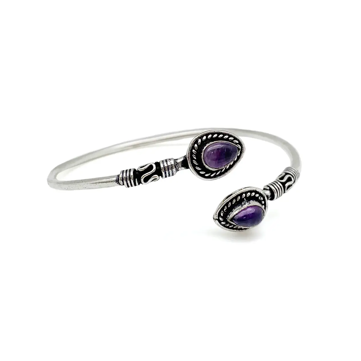 Tanvi Cuff Bracelet Silver Bangle
