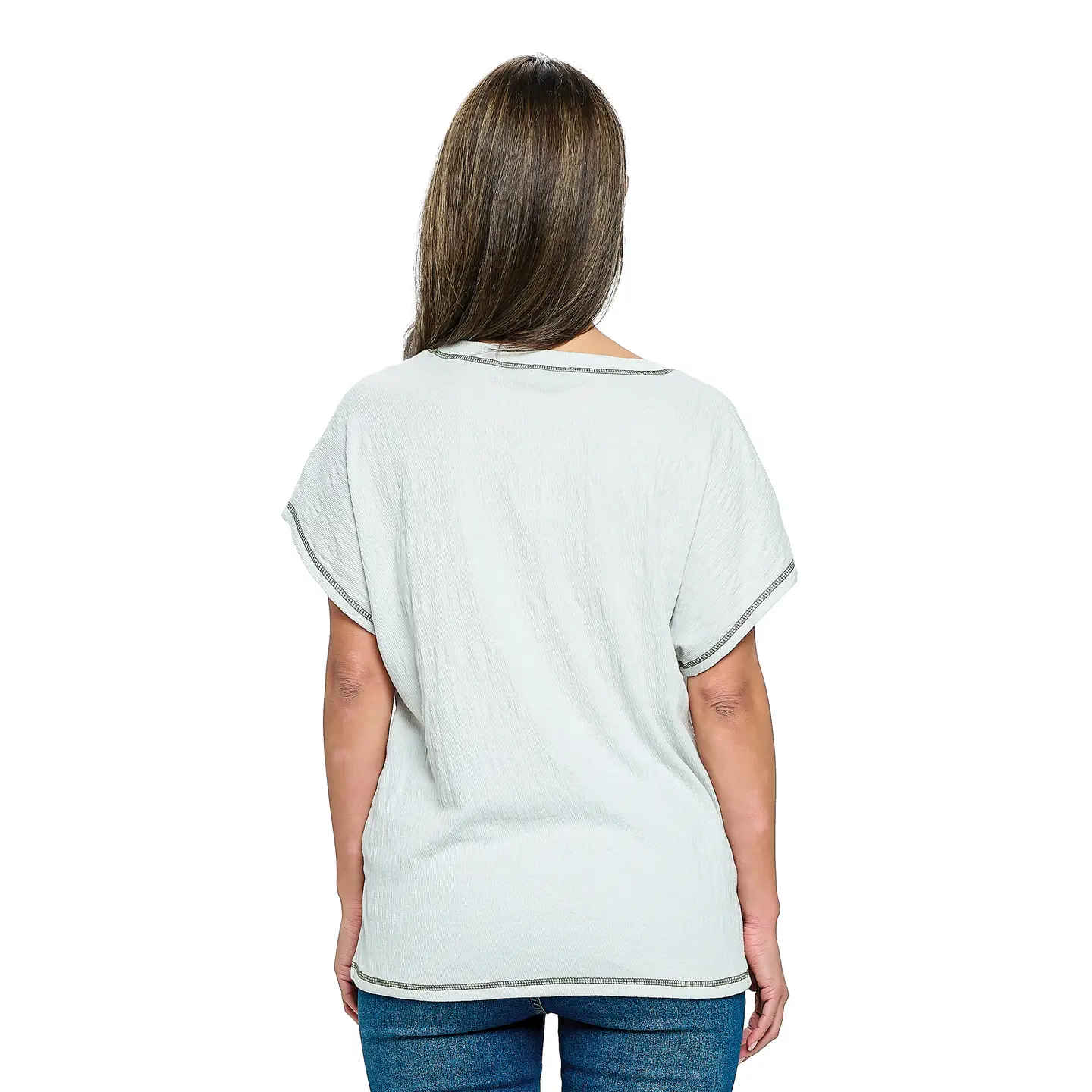 Ribbed Easy Fit Boho Top