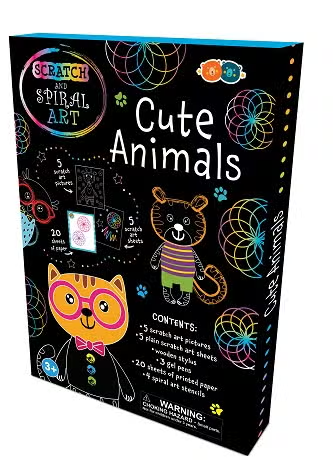 Scratch & Spiral Cute Animals