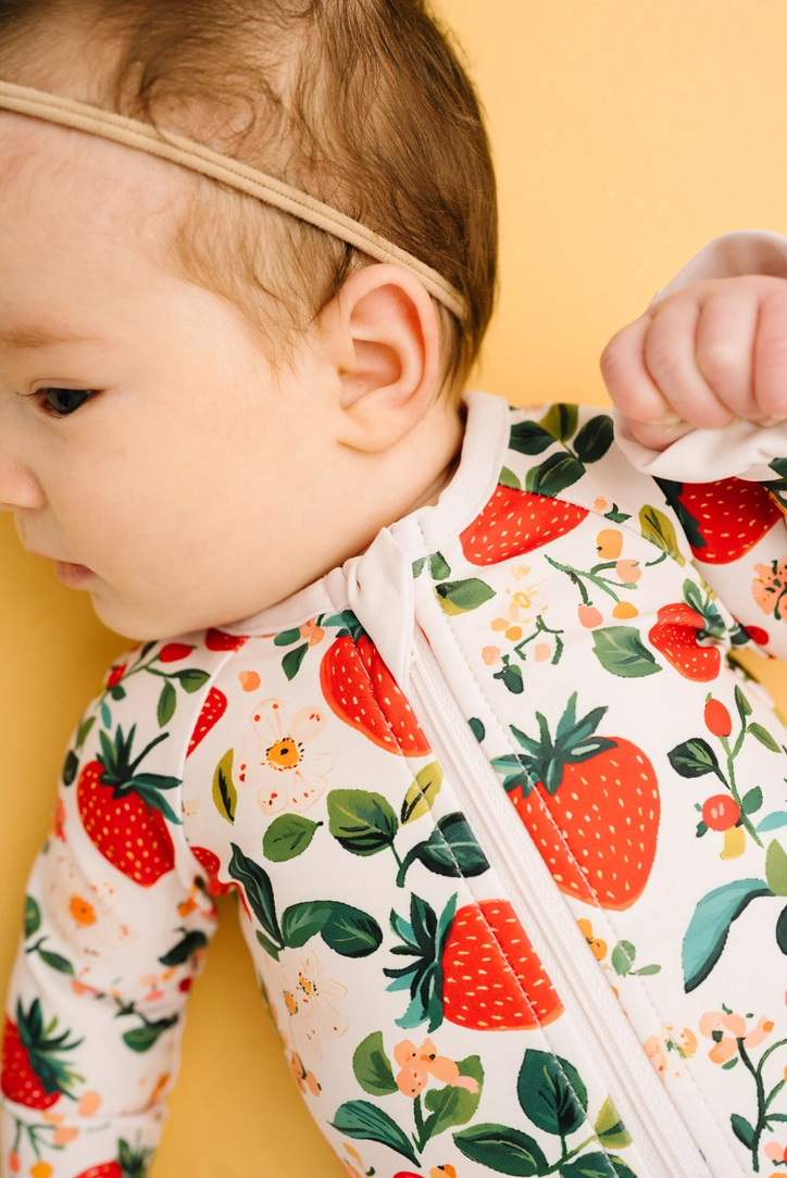 Vintage Strawberry Baby + Toddler Swimsuit