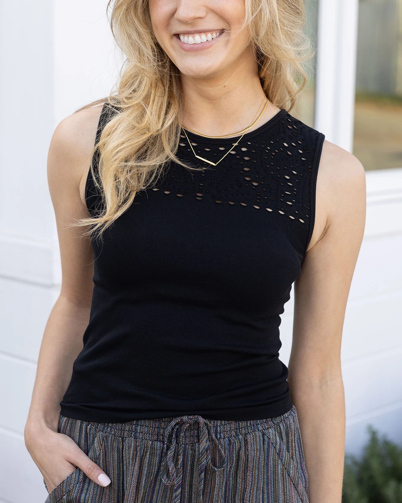 Seamless Cut-Out Layering Tank