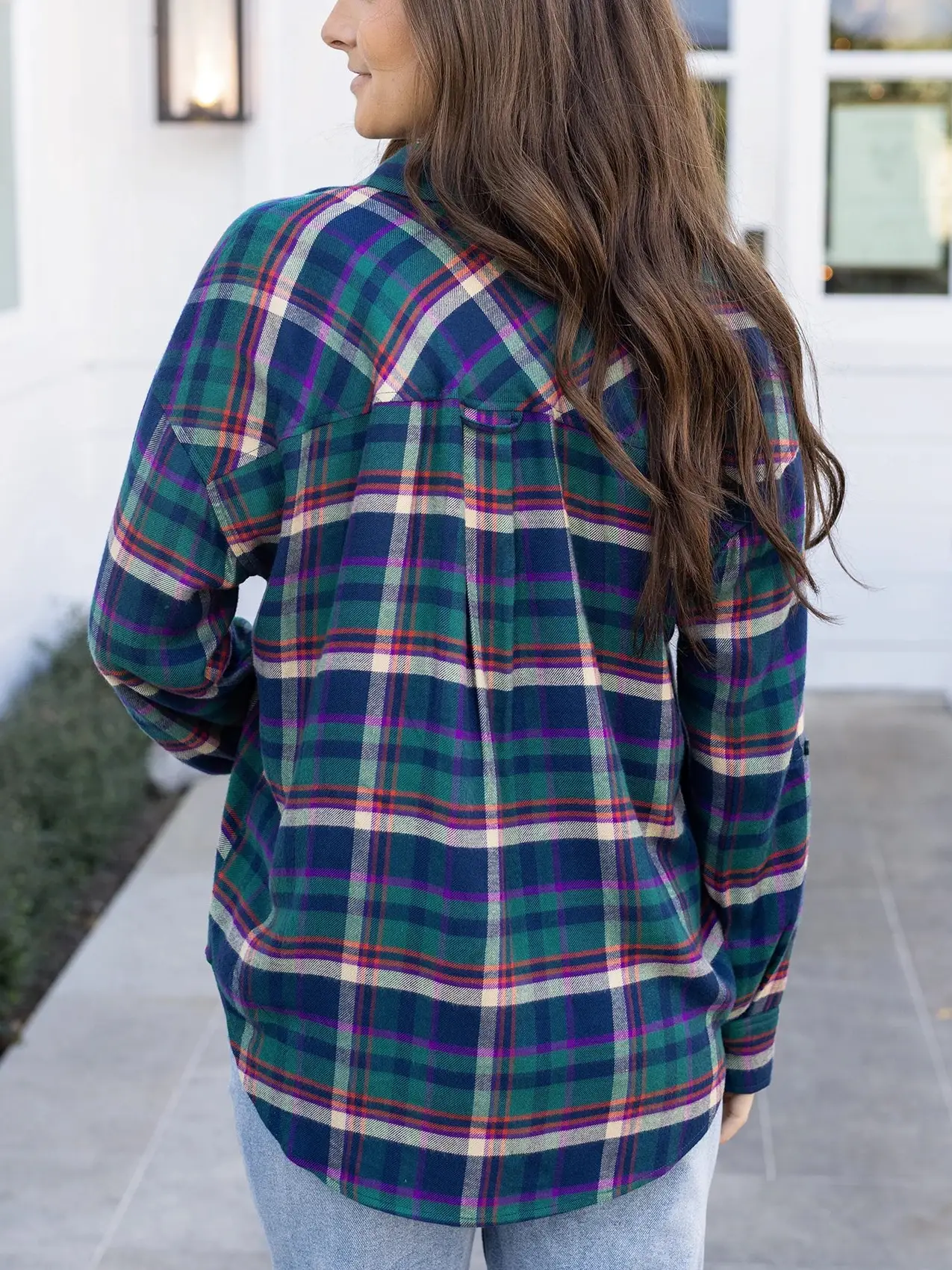 Favorite Button Up Plaid Top