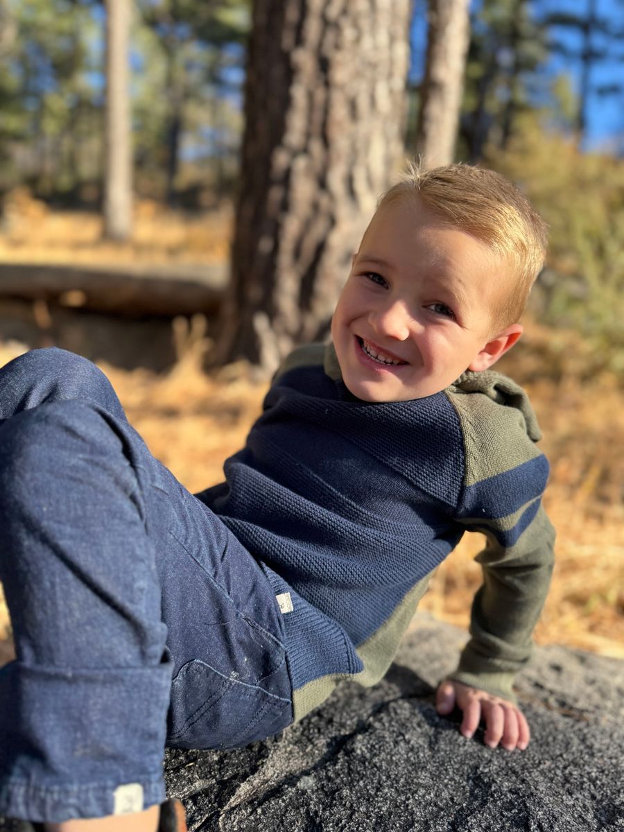 Boys Pedro Striped Hooded Sweater