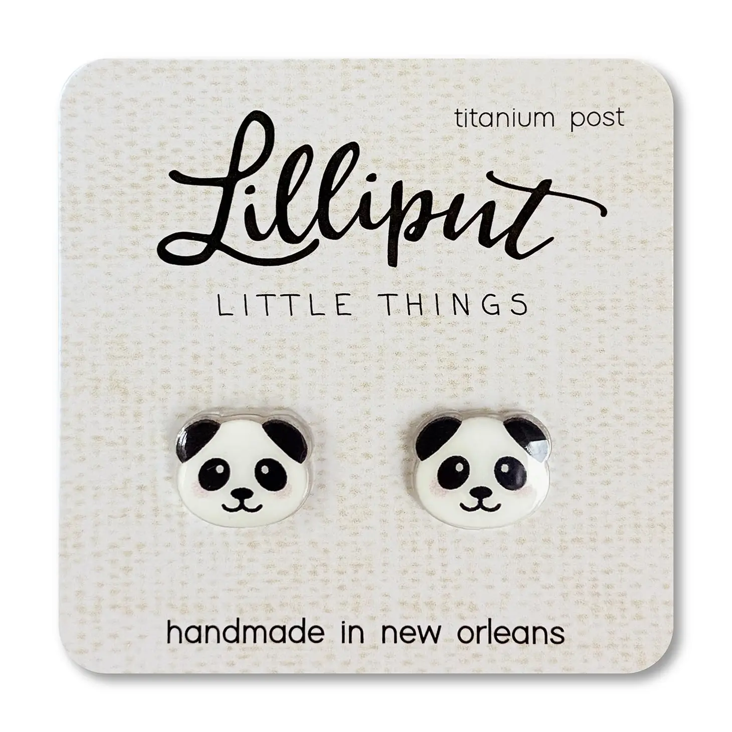 Panda Stud Earrings