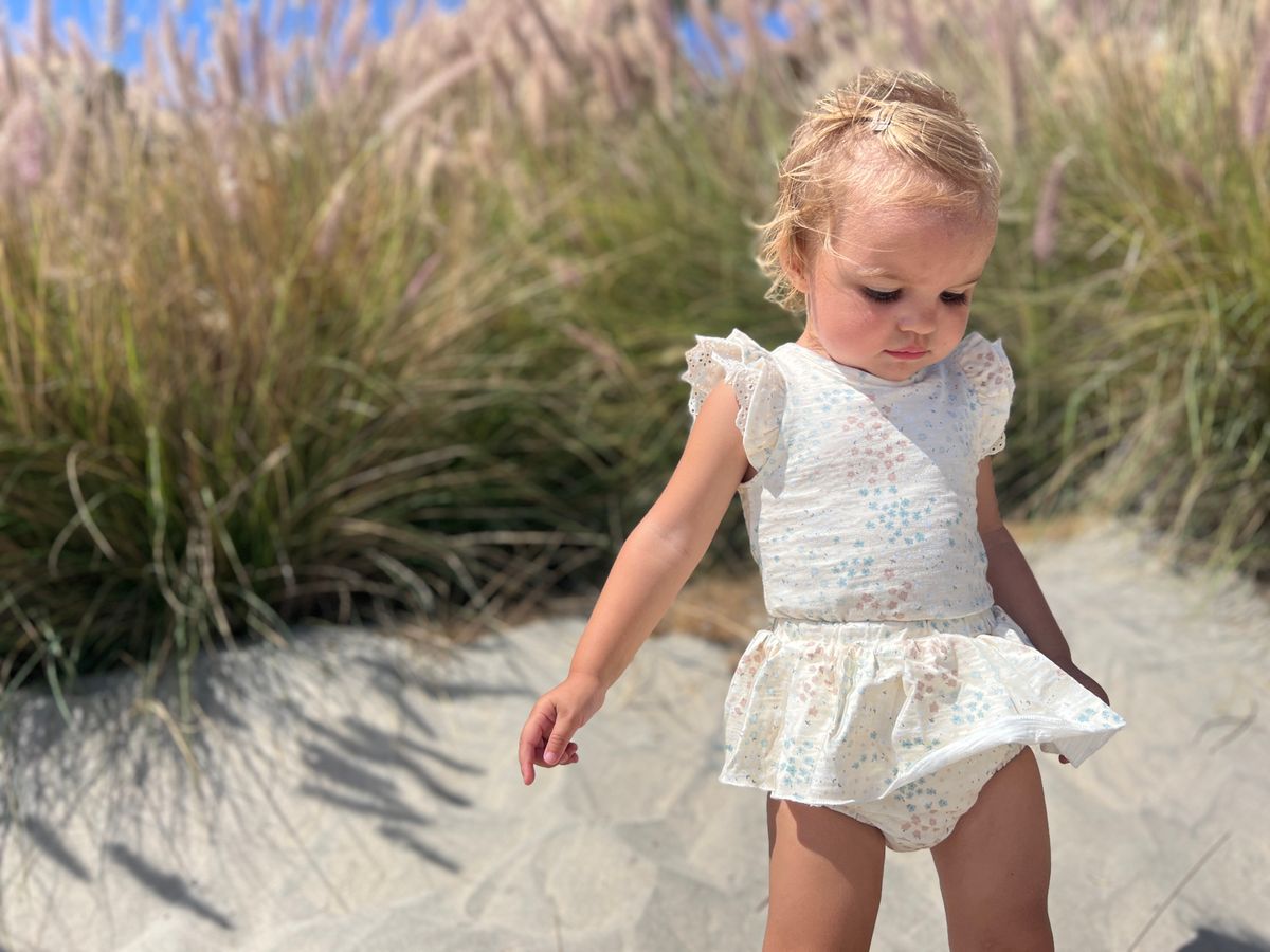 Natural Floral Baby Bloomers
