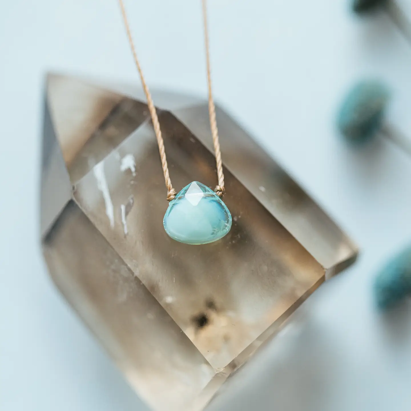Soul Shine Necklace Turquoise Blue Crystal for Friendship