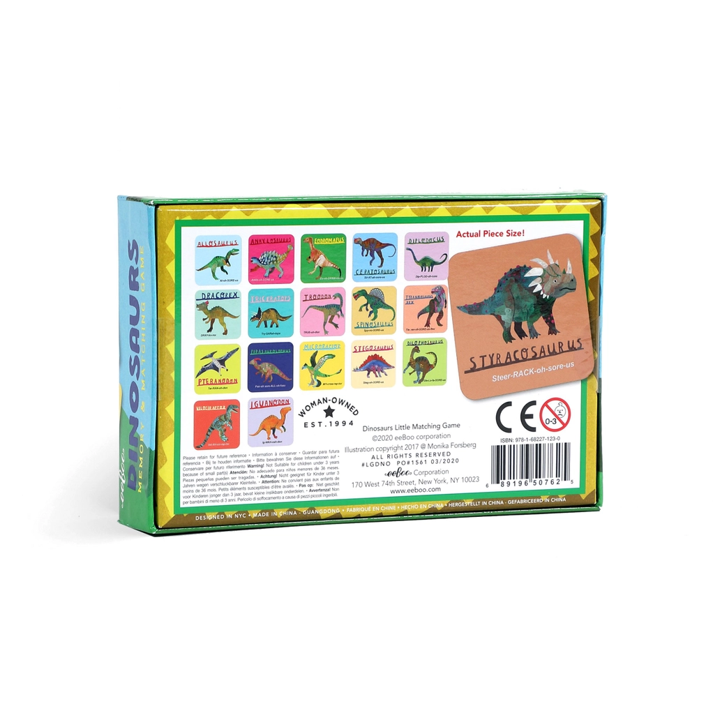 Dinosaurs Memory Match Game