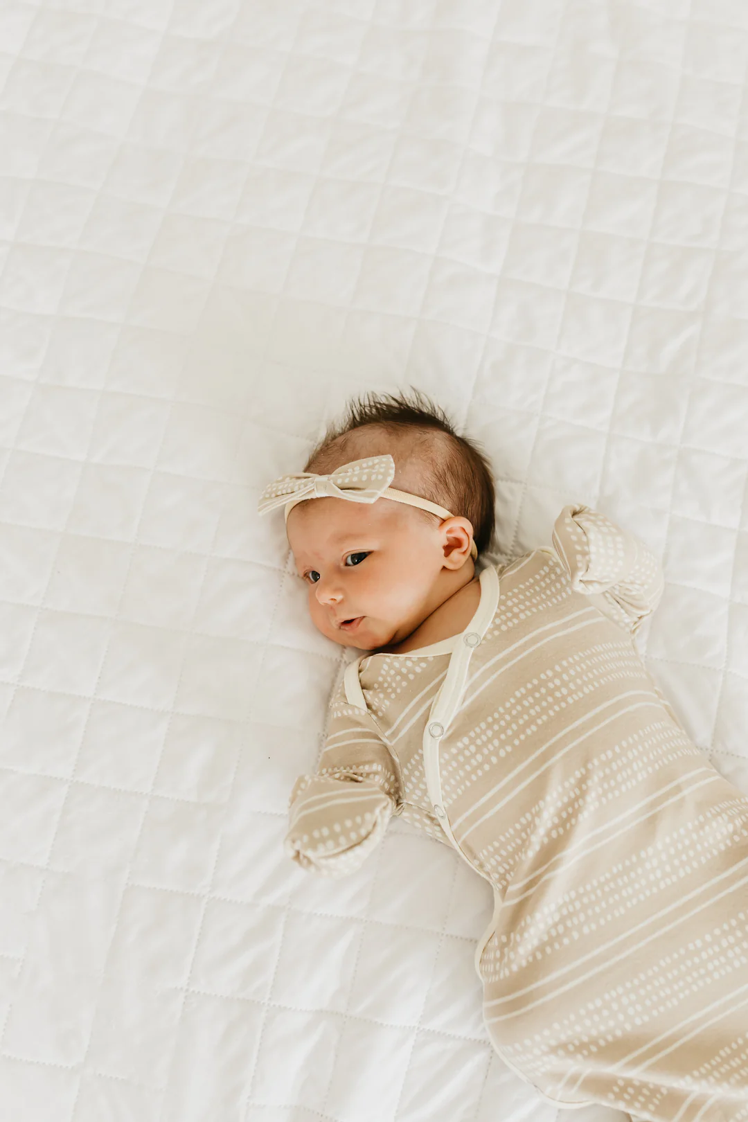 Clay Newborn Knotted Gown